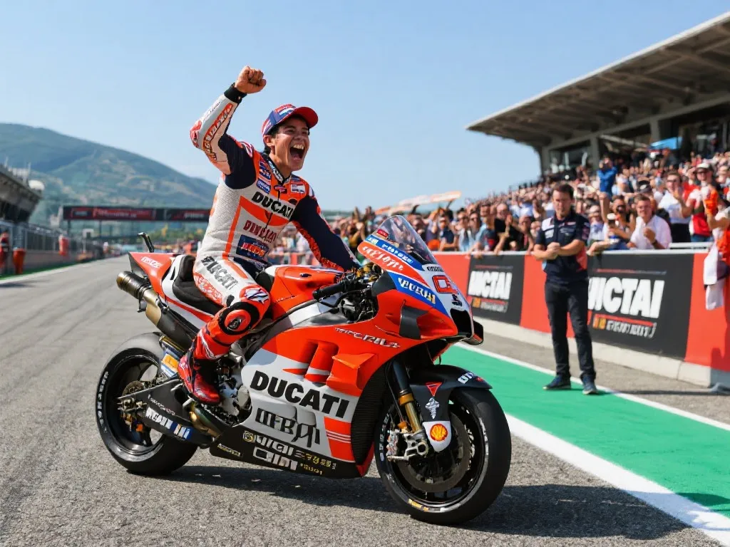 Marc Marquez夺冠时刻